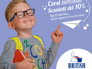 Iscrizioni corsi d’Inglese 2019/2020 per bambini, ragazzi e adulti.