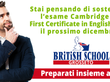 Vuoi sostenere l’esame Cambridge B2 First Certificate in English (FCE) a dicembre 2019?